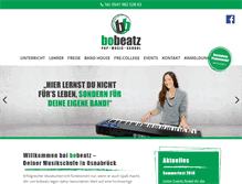 Tablet Screenshot of bobeatz-musikschule-osnabrueck.de